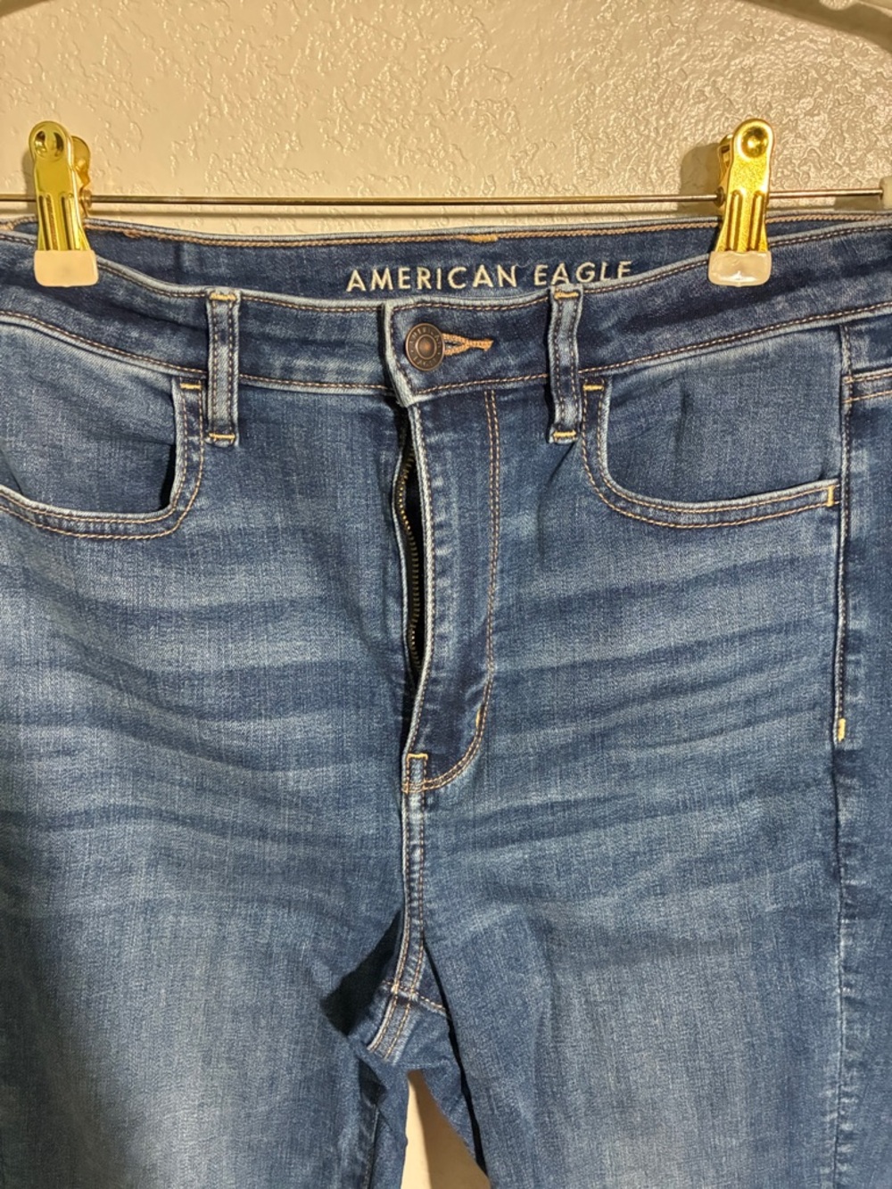 American Eagle Outfitters Skinny Jeans in Dark Blue - Picture 4 of 8